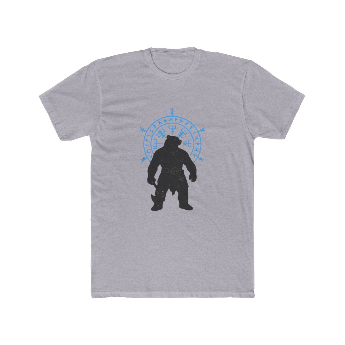 Berserk Bear Warrior Odin Runes Viking Compass T Shirt - alternate angle 3, merchandise