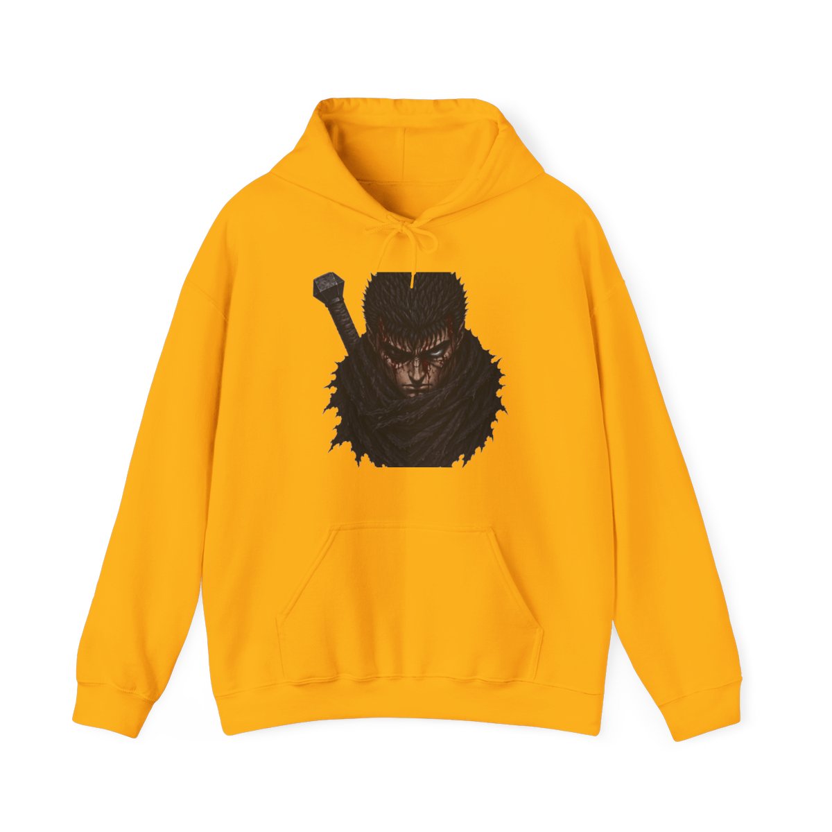 Berserk Guts Epic Anime Hoodie - Warrior Fan Gift - alternate angle 3, merchandise