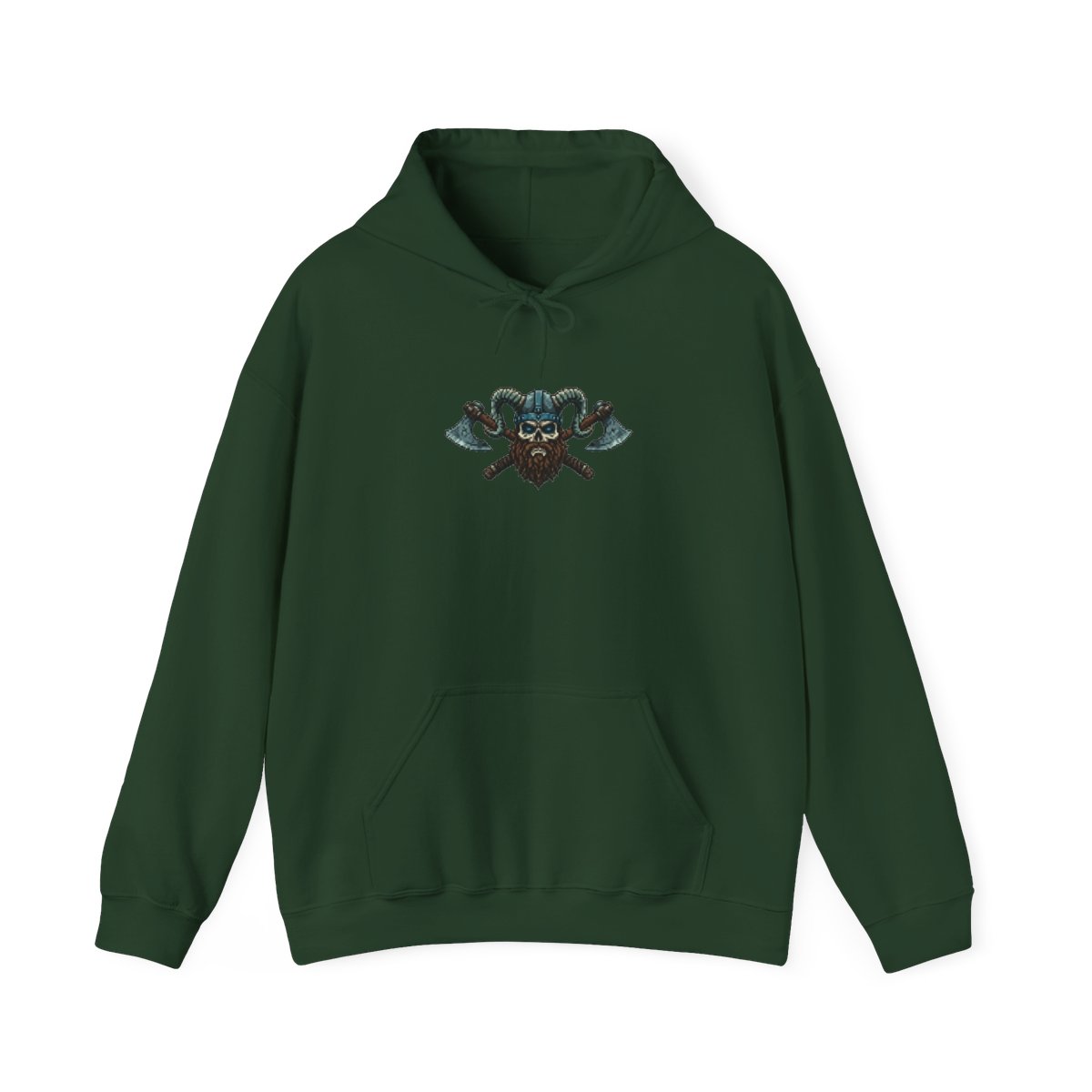 Viking Berserker Skull Valhalla Runes Hoodie - Warrior Gift - alternate angle 5, merchandise