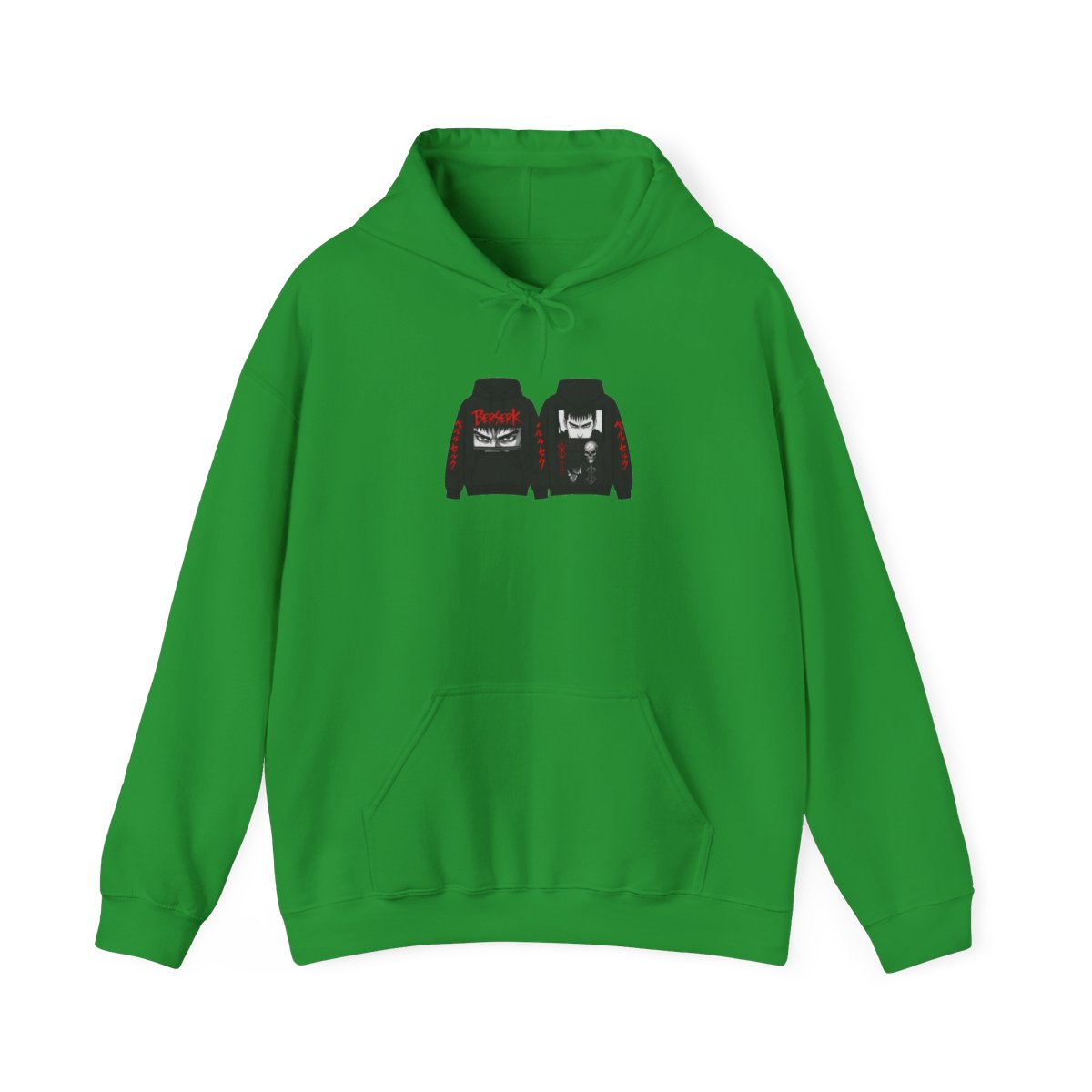 Berserk Guts Vintage Acid Wash Anime Hoodie - Warrior Fan Gear - alternate angle 5, merchandise