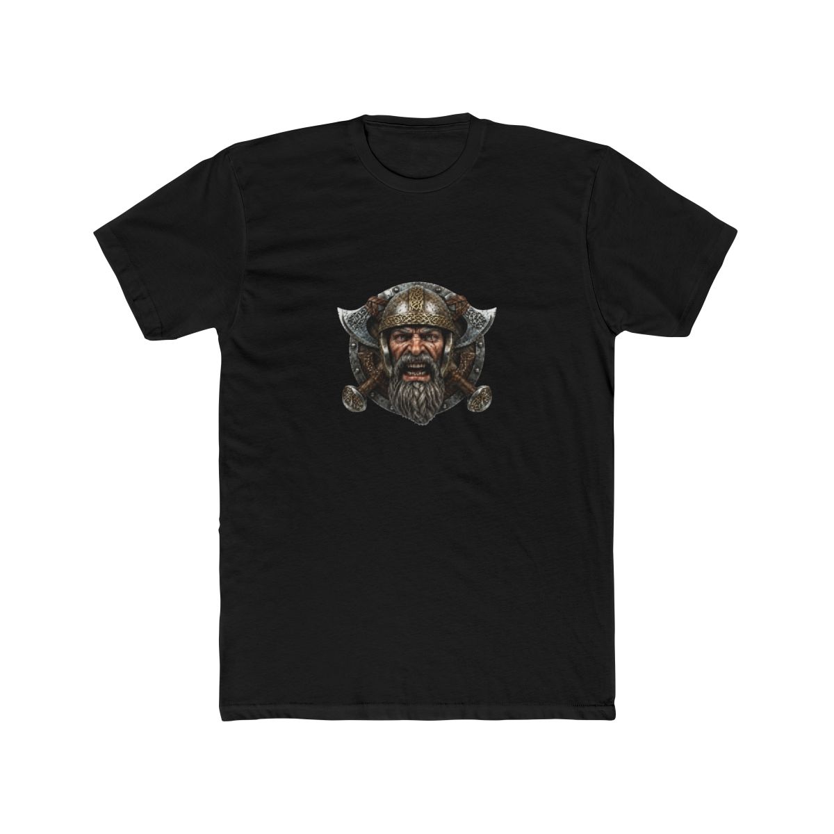 Viking Berserker Shield Emblem Vintage T Shirt - Norse Warrior Gift - alternate angle 3, merchandise